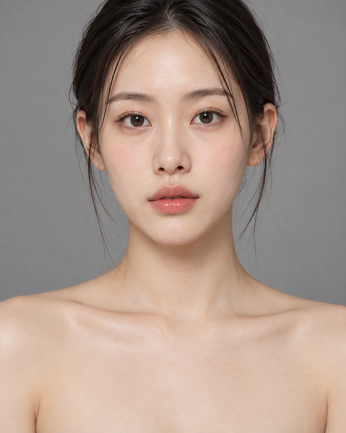 예시 모델 얼굴, 왼쪽